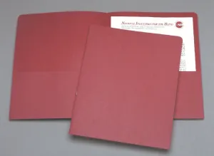 AbilityOne® Double Pocket Portfolio, Red