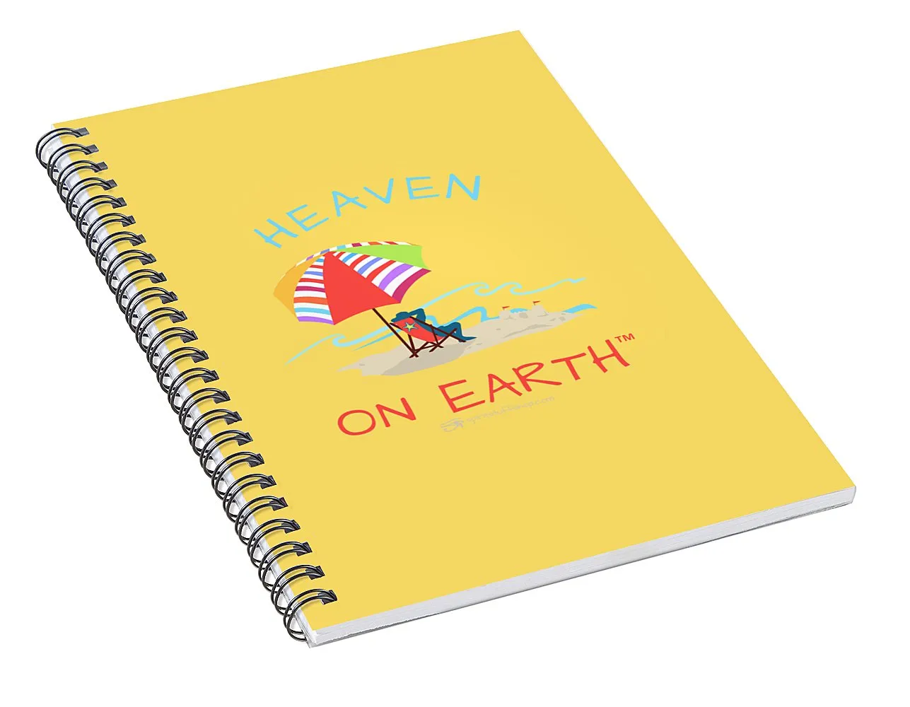 Beach Time Heaven On Earth - Spiral Notebook