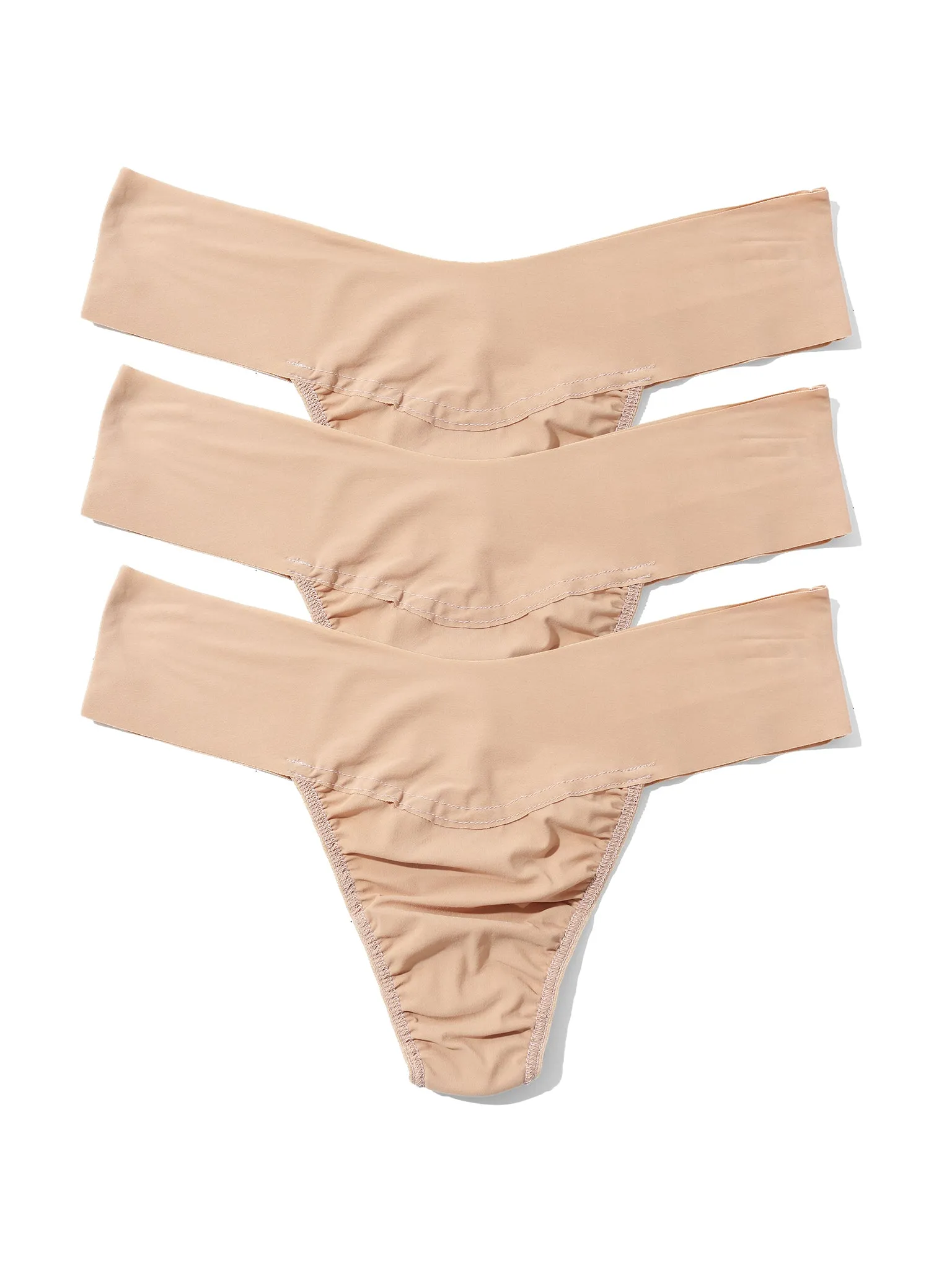 Breathesoft® Natural Rise Thong 3 Pack