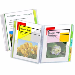 C-Line Products 10-Pocket Poly Portfolio with Write-on Tabs