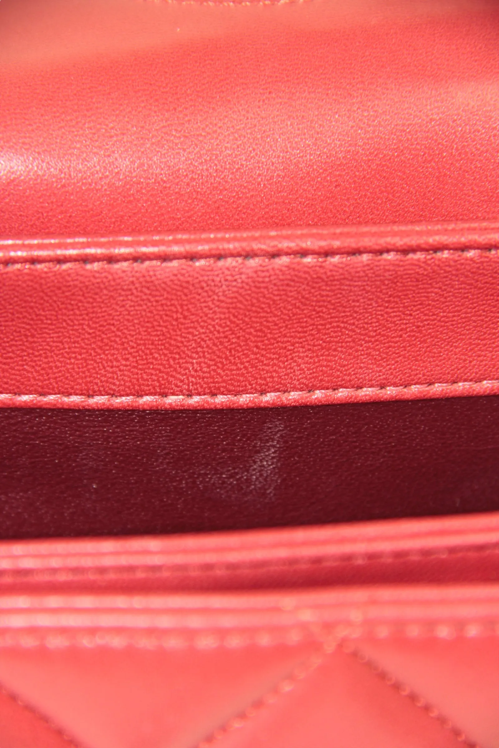 Chanel Burgundy Lambskin Quilted Trendy CC Dual Handle Flap Bag
