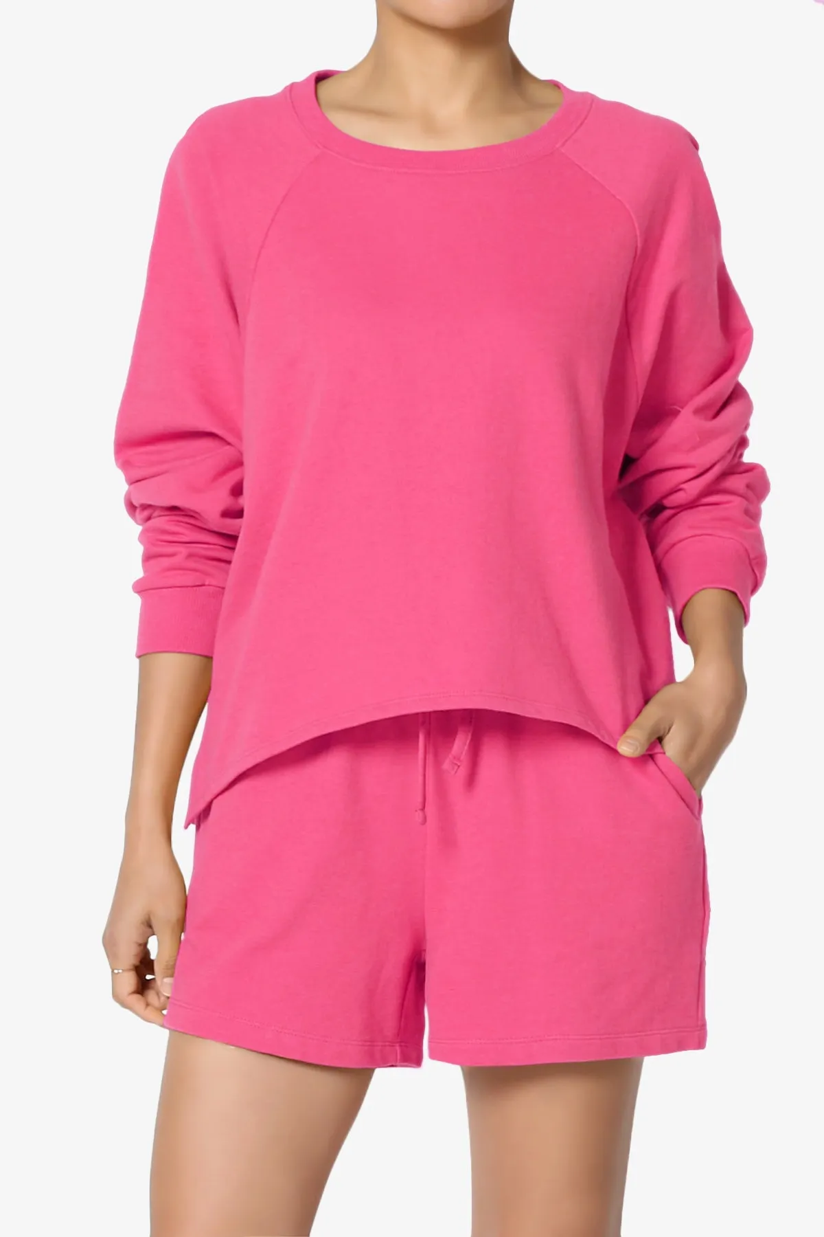 Crusade French Terry Oversized Crop Top & Shorts SET PLUS