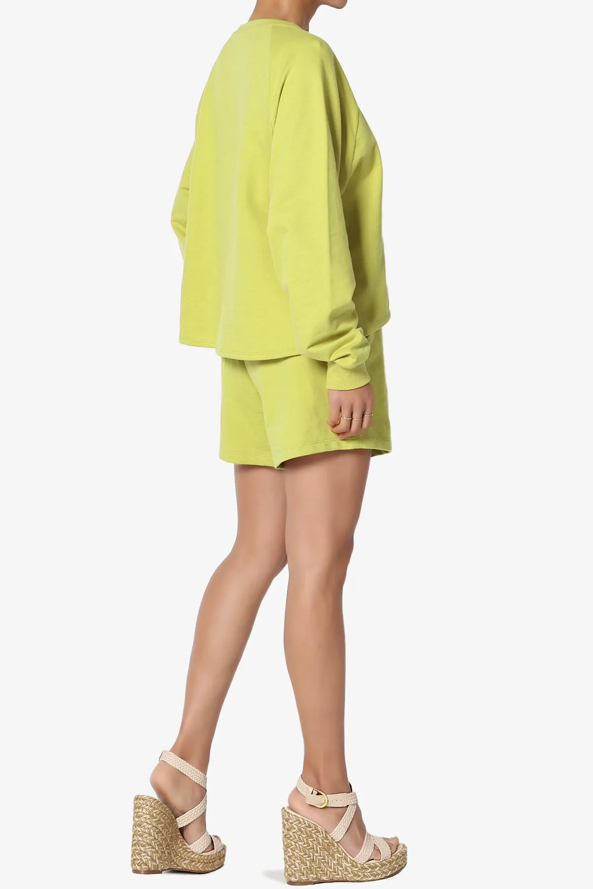 Crusade French Terry Oversized Crop Top & Shorts SET PLUS