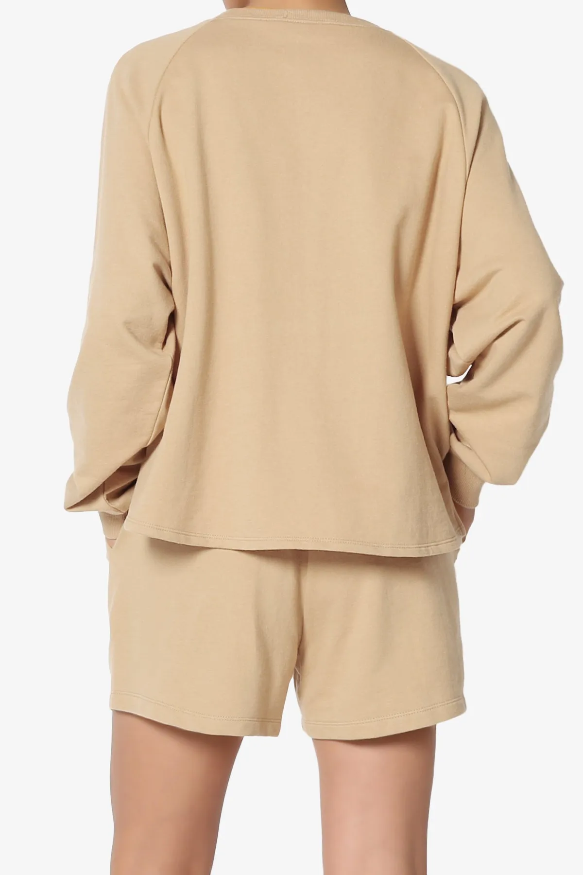Crusade French Terry Oversized Crop Top & Shorts SET PLUS