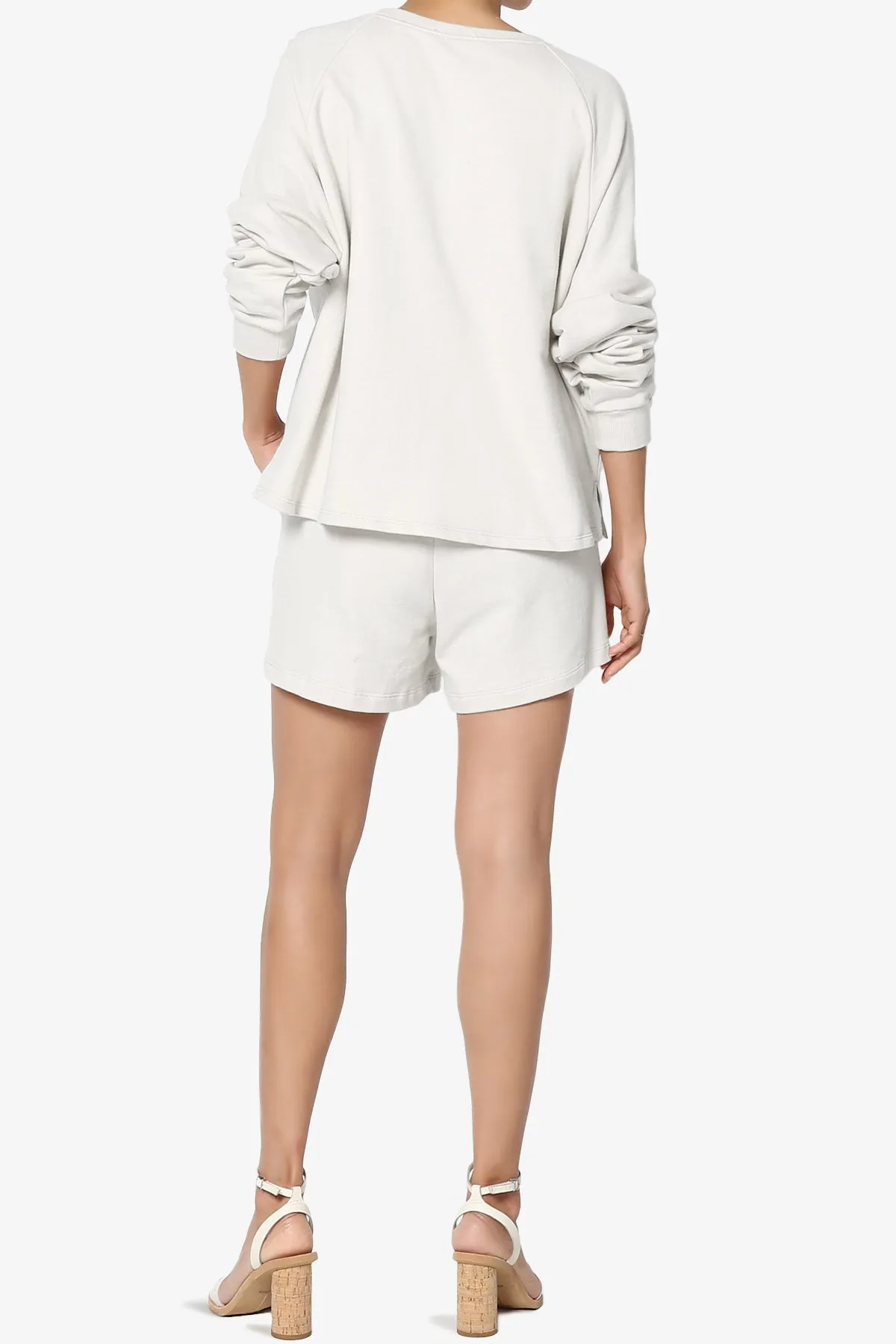 Crusade French Terry Oversized Crop Top & Shorts SET PLUS