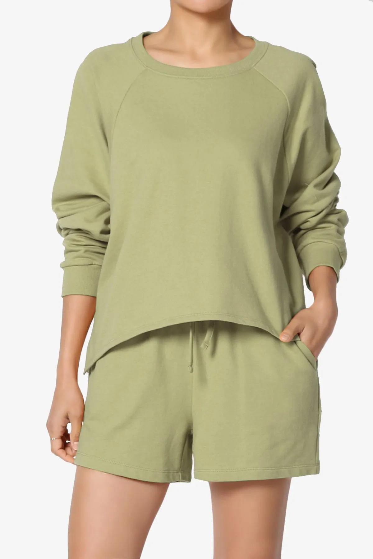Crusade French Terry Oversized Crop Top & Shorts SET PLUS