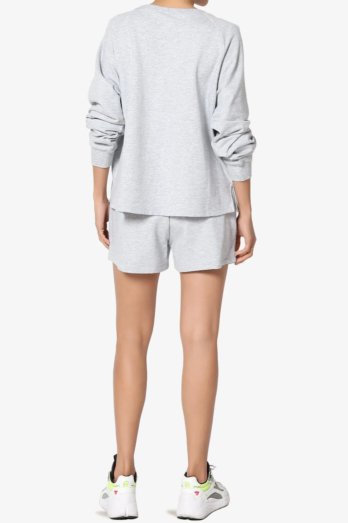 Crusade French Terry Oversized Crop Top & Shorts SET PLUS