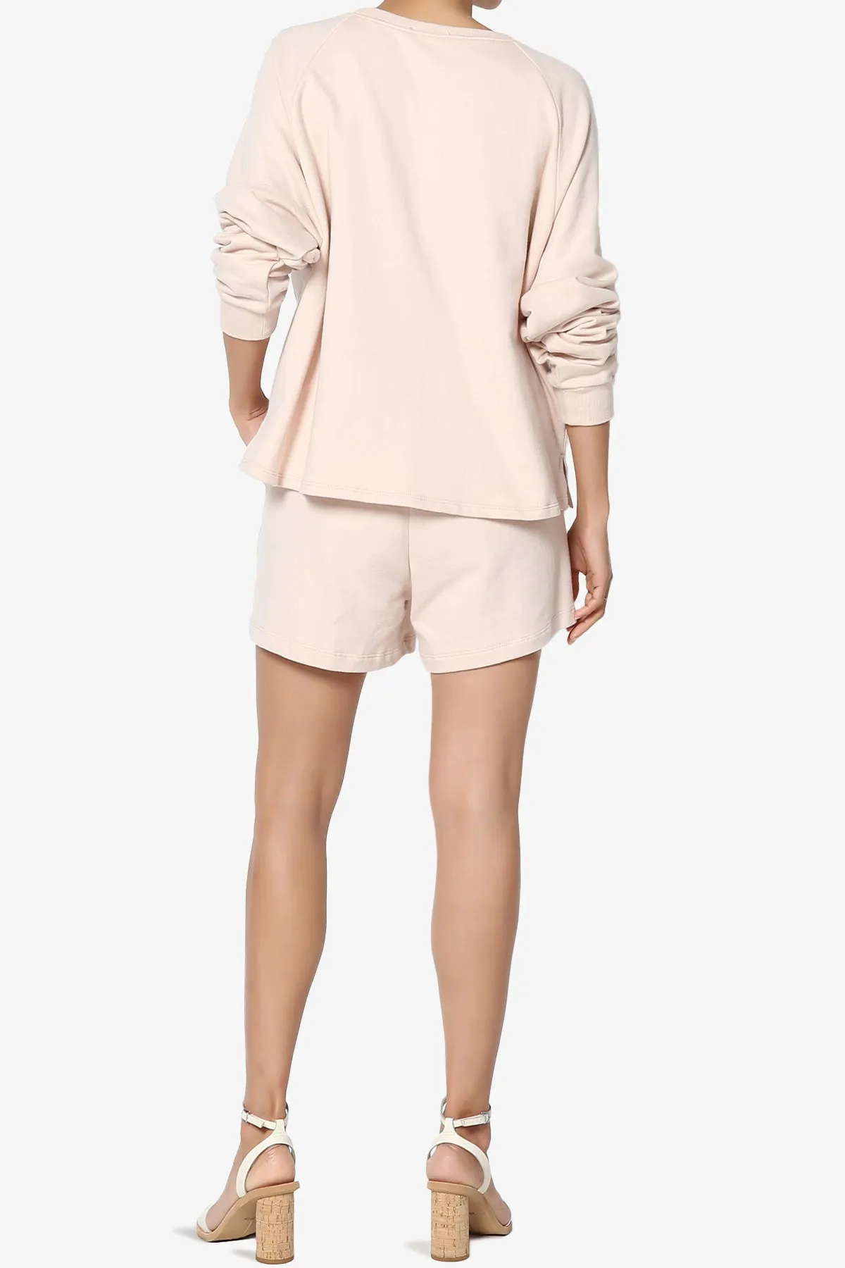 Crusade French Terry Oversized Crop Top & Shorts SET PLUS