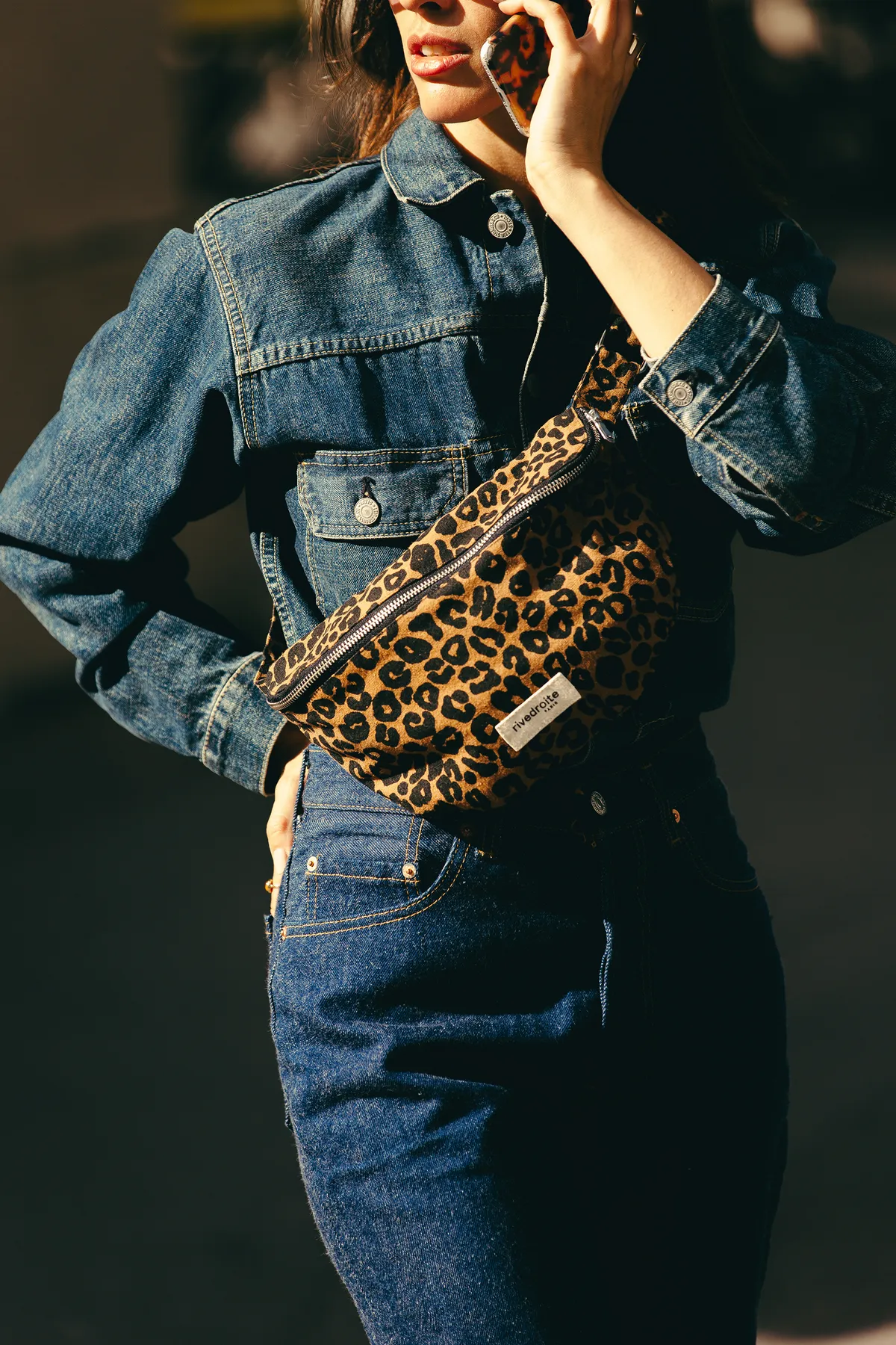 Custine Animal Print Belt Bag