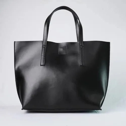 Customized Women's Tote Bag in Vogue (Product 1)   Mini Make up kit (Product 2) - Black Black