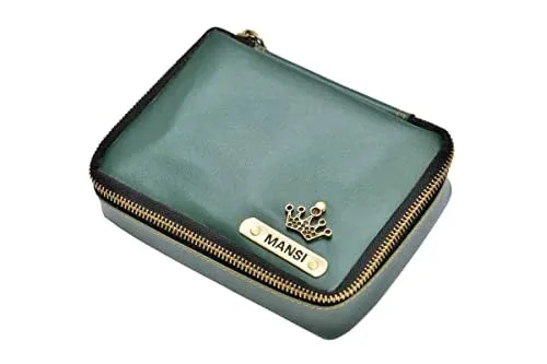 Customized Women's Tote Bag in Vogue (Product 1)   Mini Make up kit (Product 2) - Brown Olive Green