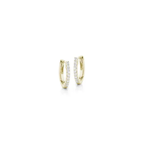 DRD Diamond Huggies in Yellow Gold