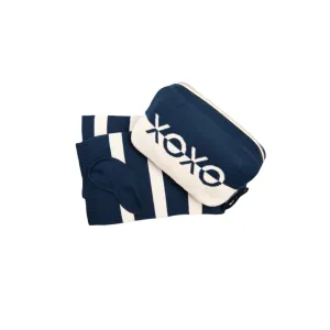 Dual XOXO Travel Blanket Set