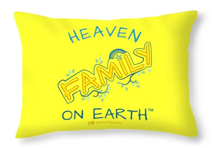 Family Heaven on Earth - Throw Pillow