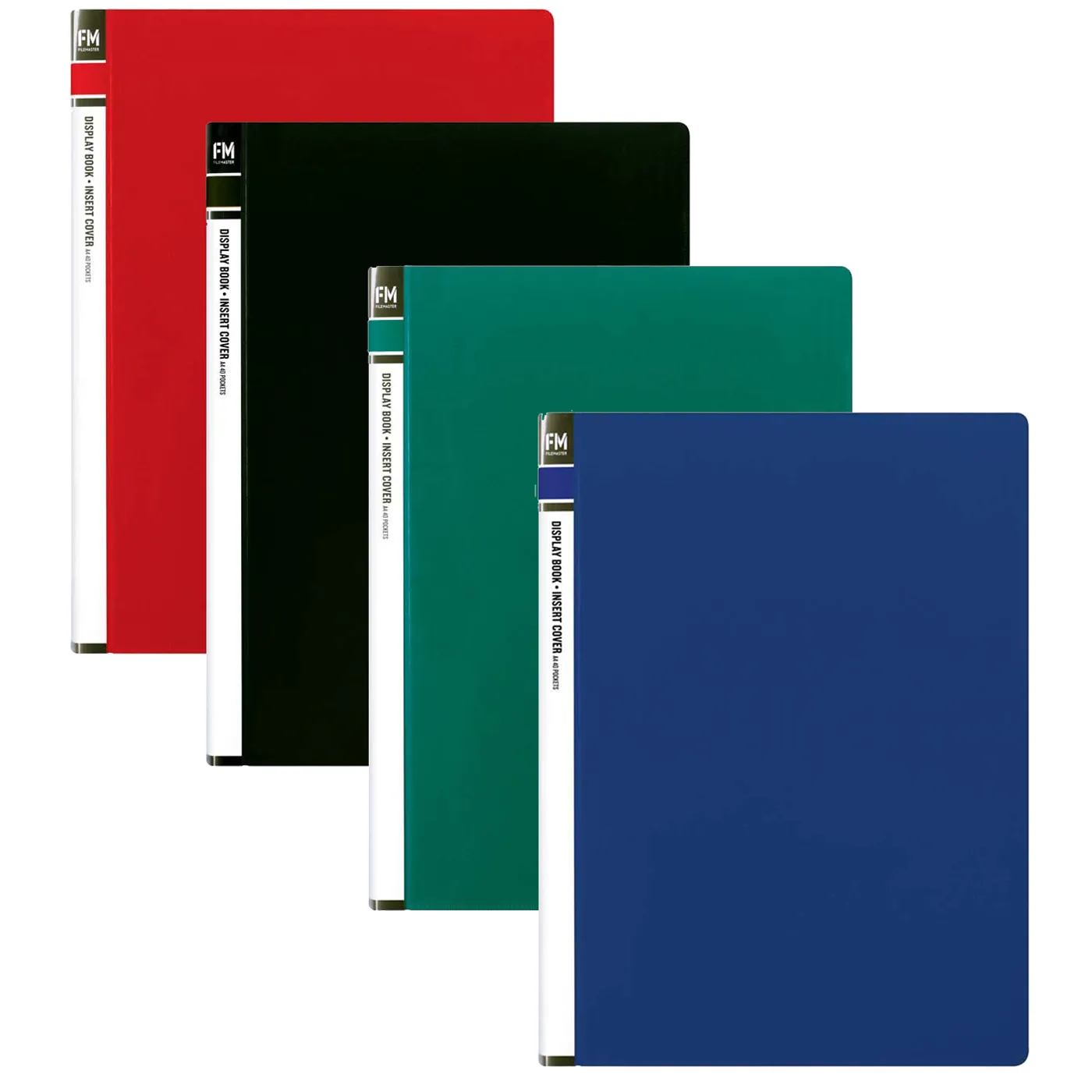 FM Display Book A4 40 Pocket Insert Cover Green