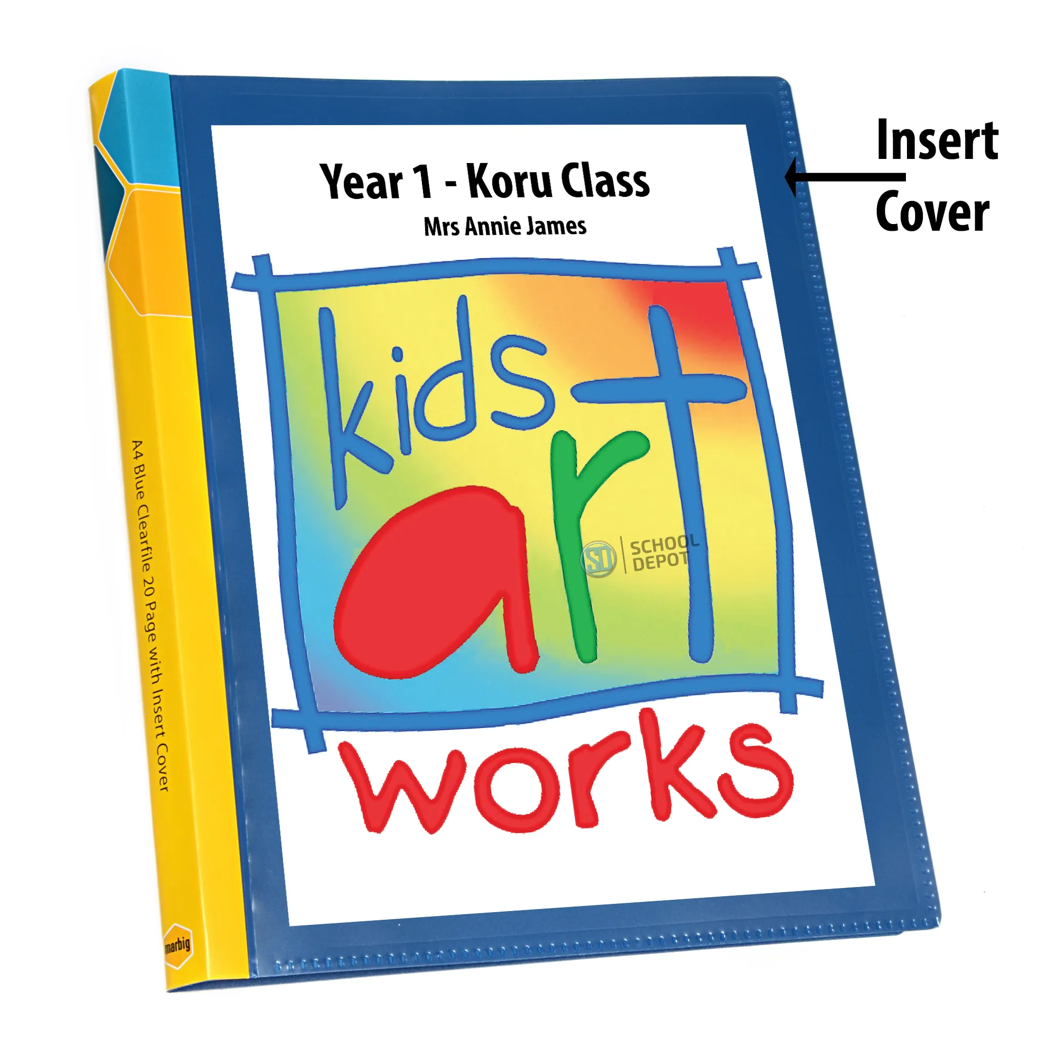 FM Display Book A4 40 Pocket Insert Cover Red