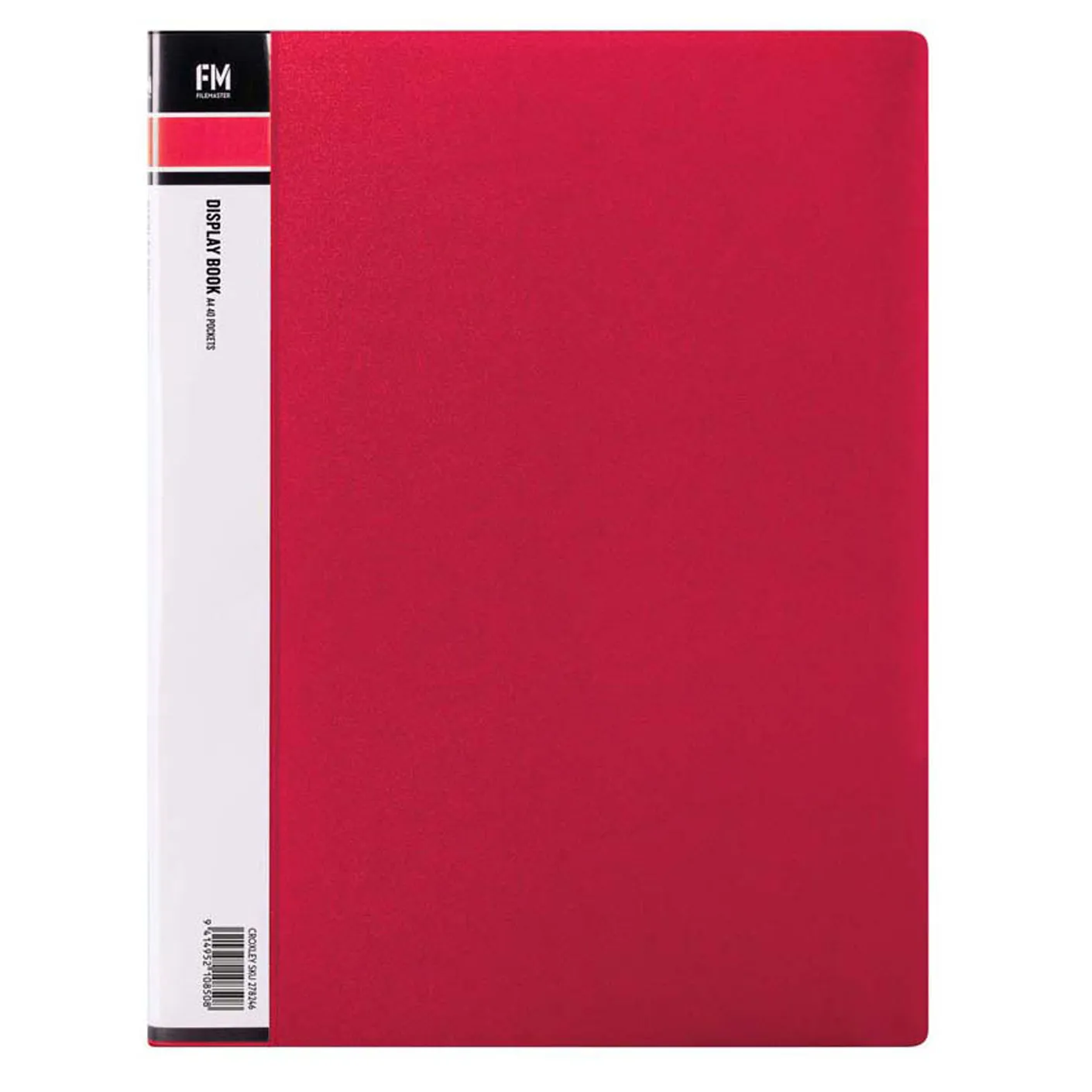 FM Display Book A4 40 Pocket Red