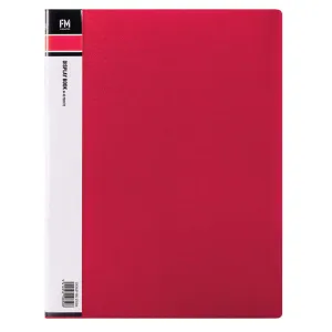 FM Display Book A4 40 Pocket Red