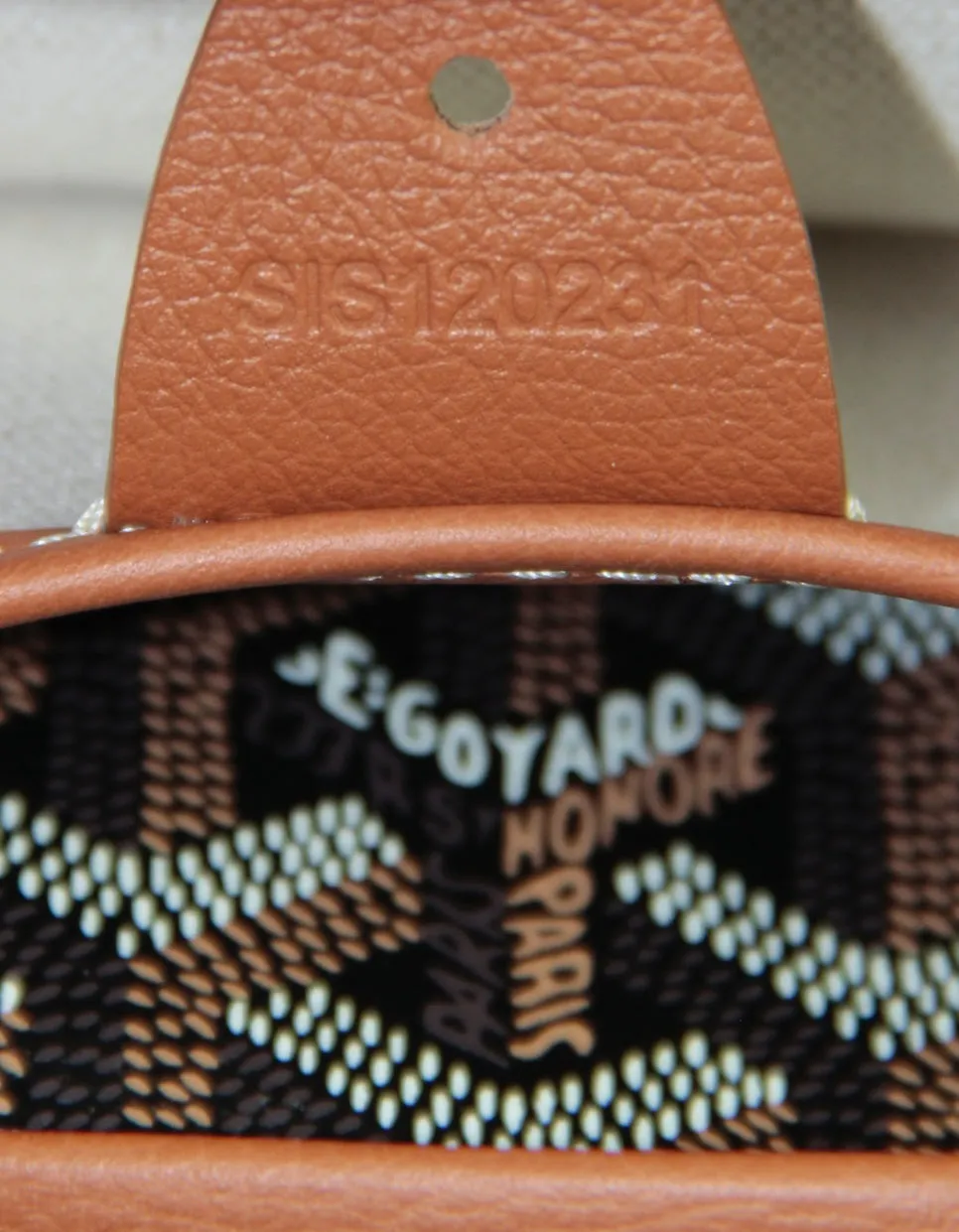 Goyard Black/Tan Goyardine Artois MM Tote