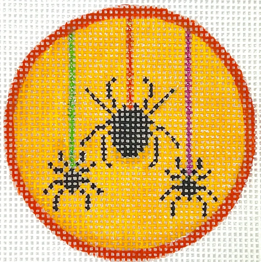 Halloween Mini – Spiders Hanging on Sparkly Threads – on mango