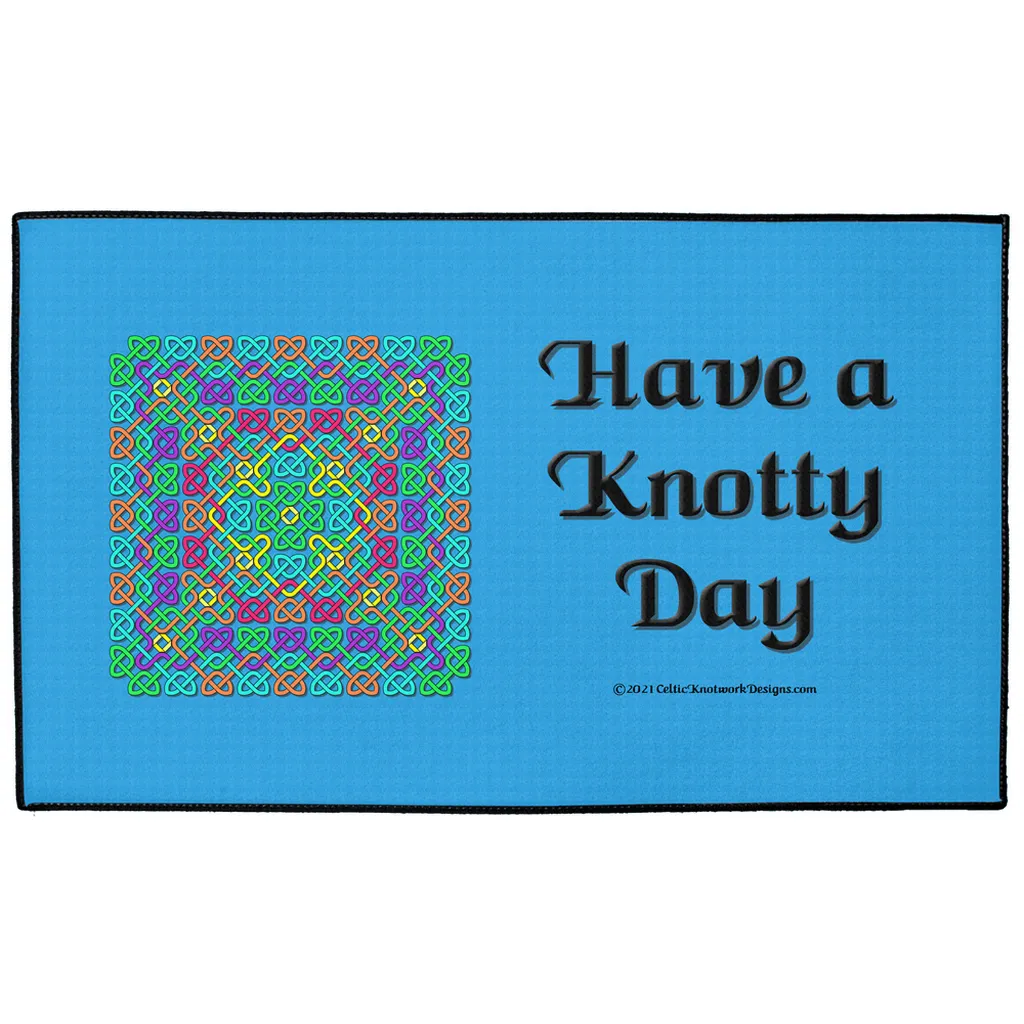 Have a Knotty Day Celtic Knotwork Panel Indoor / Outdoor Floor Mats