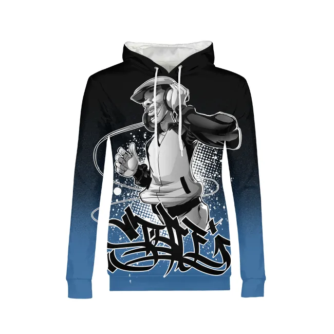 Hip Hop Vibes Womens All-Over Print Hoodie