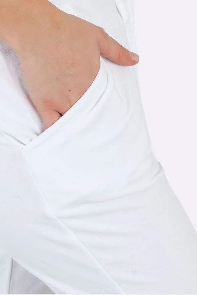 Italian Plain Drawstring Pocket Trousers
