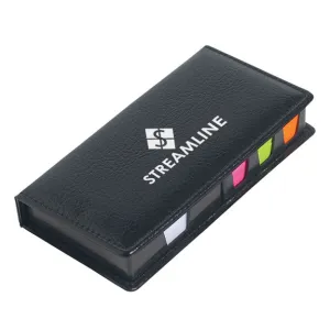 Leather Look Case Of Sticky Notes With Calendar