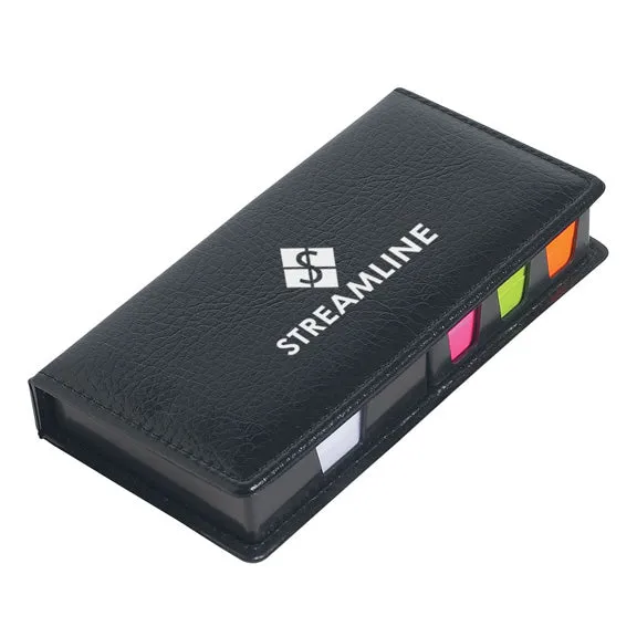 Leather Look Case Of Sticky Notes With Calendar