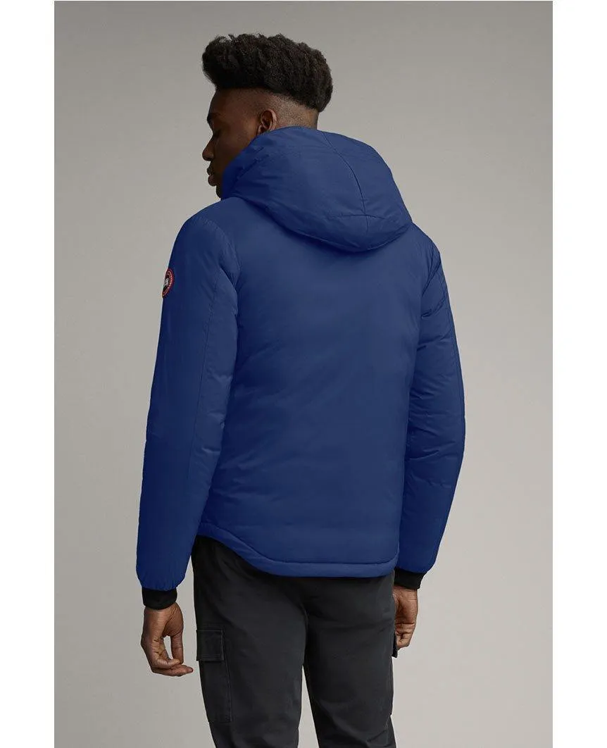 Lodge Down Hoody Matte Finish Pacific Blue Mens