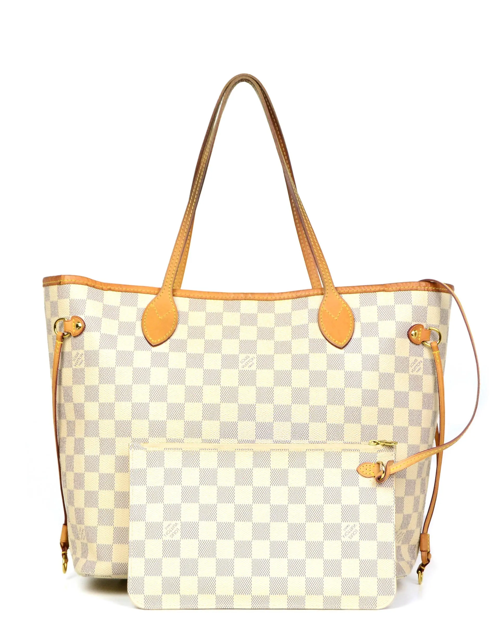 Louis Vuitton Damier Azur Neo Neverfull MM Tote Bag