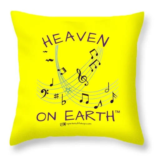 Music Heaven On Earth - Throw Pillow