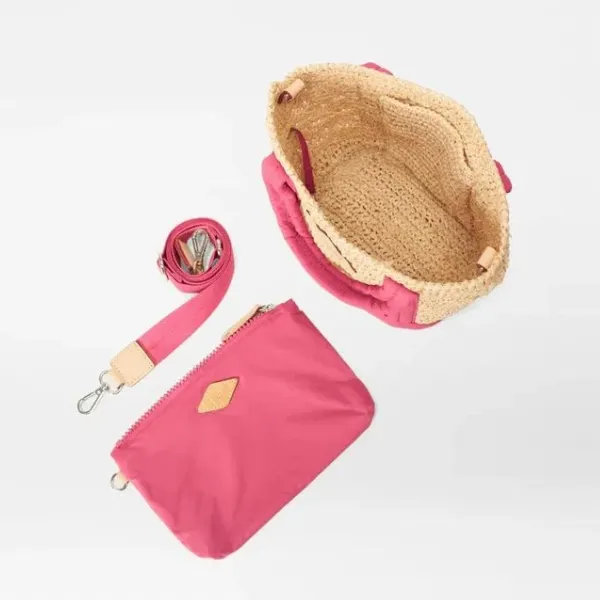 MZ Wallace Small Raffia Tote in Zinnia