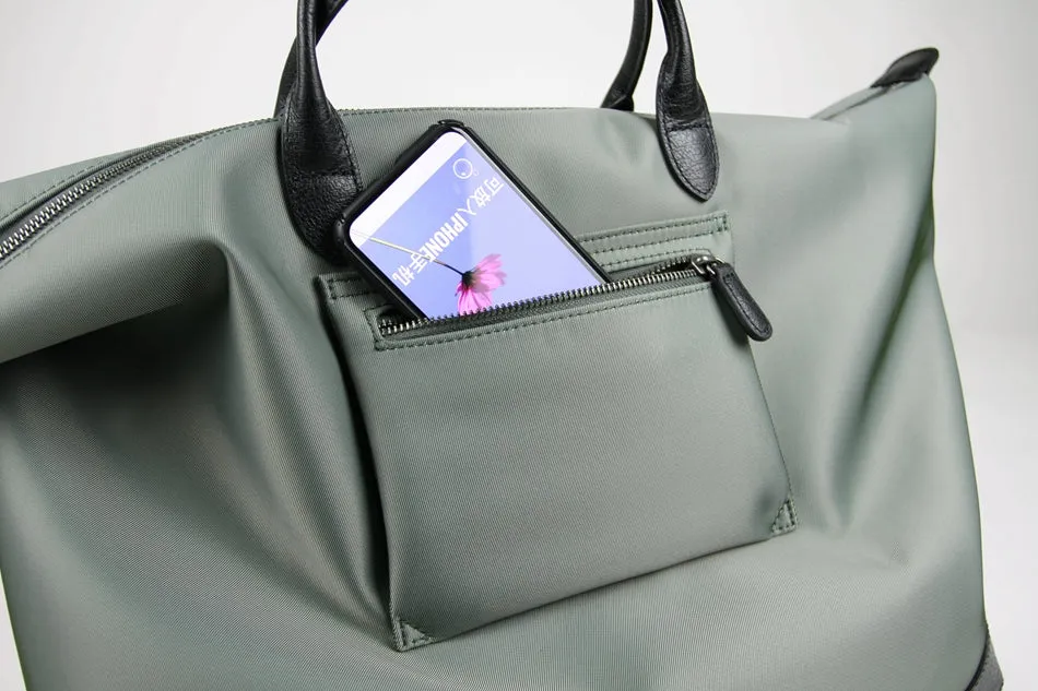 Navy Womens Nylon Shoulder Totes Blue Womens Nylon Shoulder Handbag Nylon Handbag Bag for Ladies