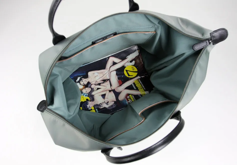Navy Womens Nylon Shoulder Totes Blue Womens Nylon Shoulder Handbag Nylon Handbag Bag for Ladies