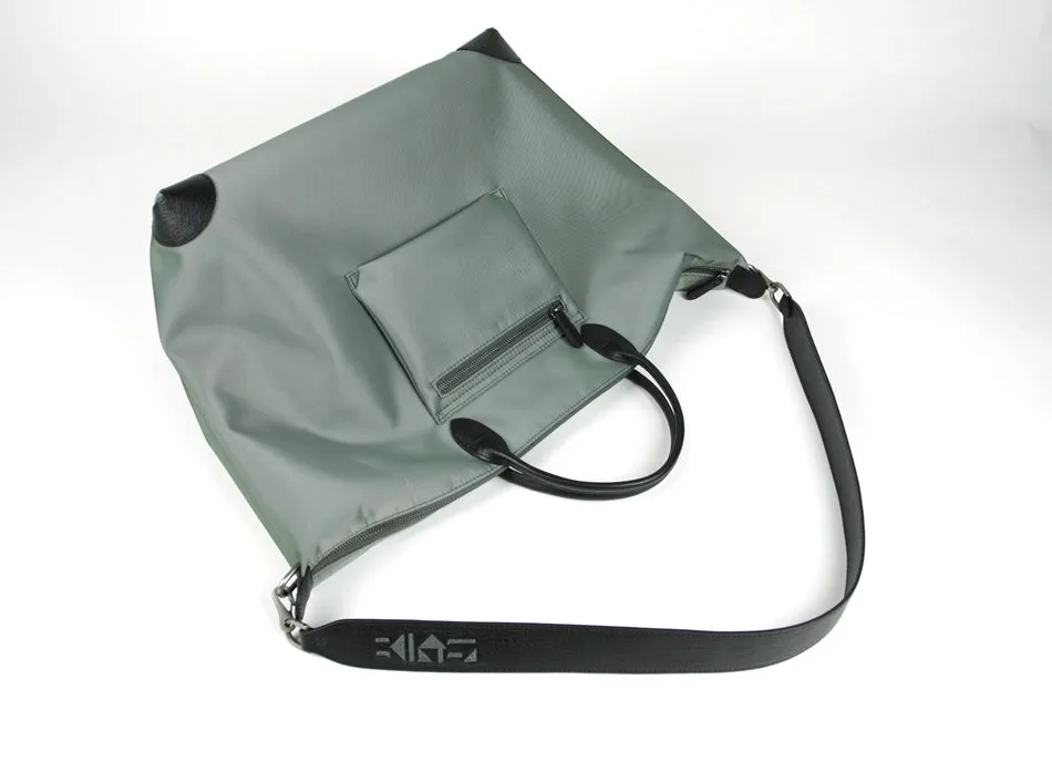 Navy Womens Nylon Shoulder Totes Blue Womens Nylon Shoulder Handbag Nylon Handbag Bag for Ladies