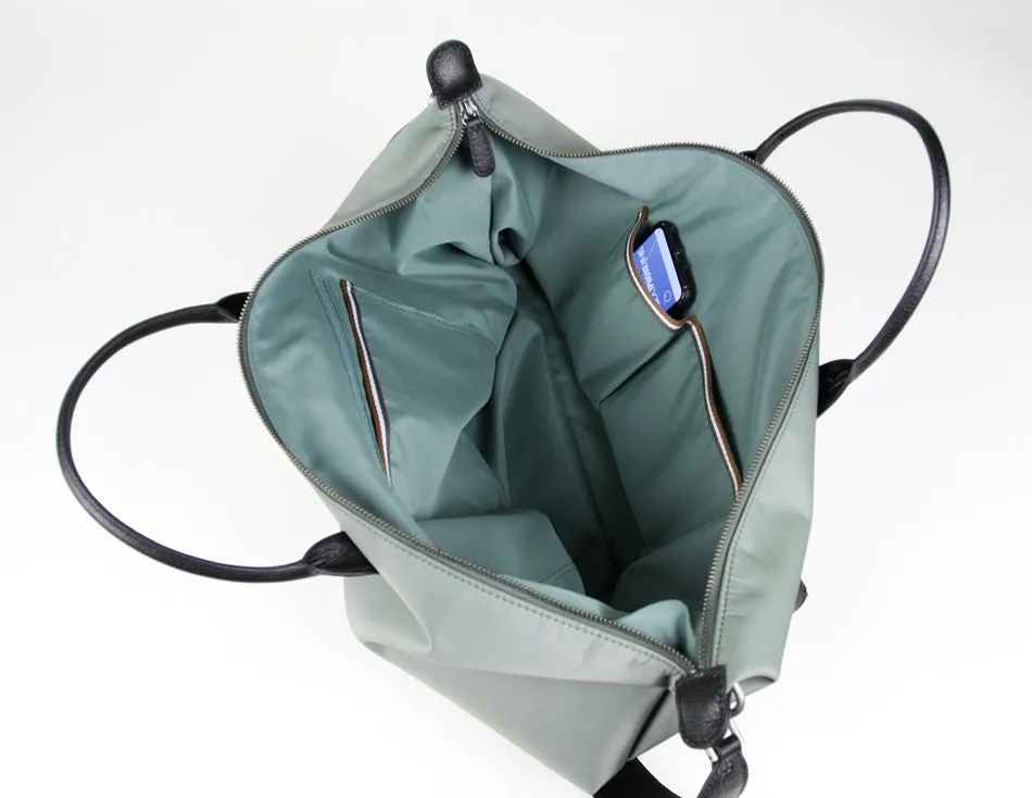 Navy Womens Nylon Shoulder Totes Blue Womens Nylon Shoulder Handbag Nylon Handbag Bag for Ladies