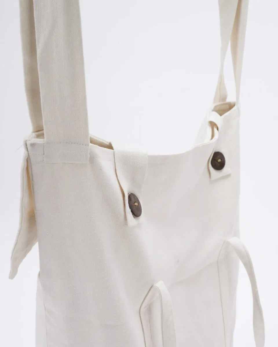 Off-White Hemp Yoga Bag