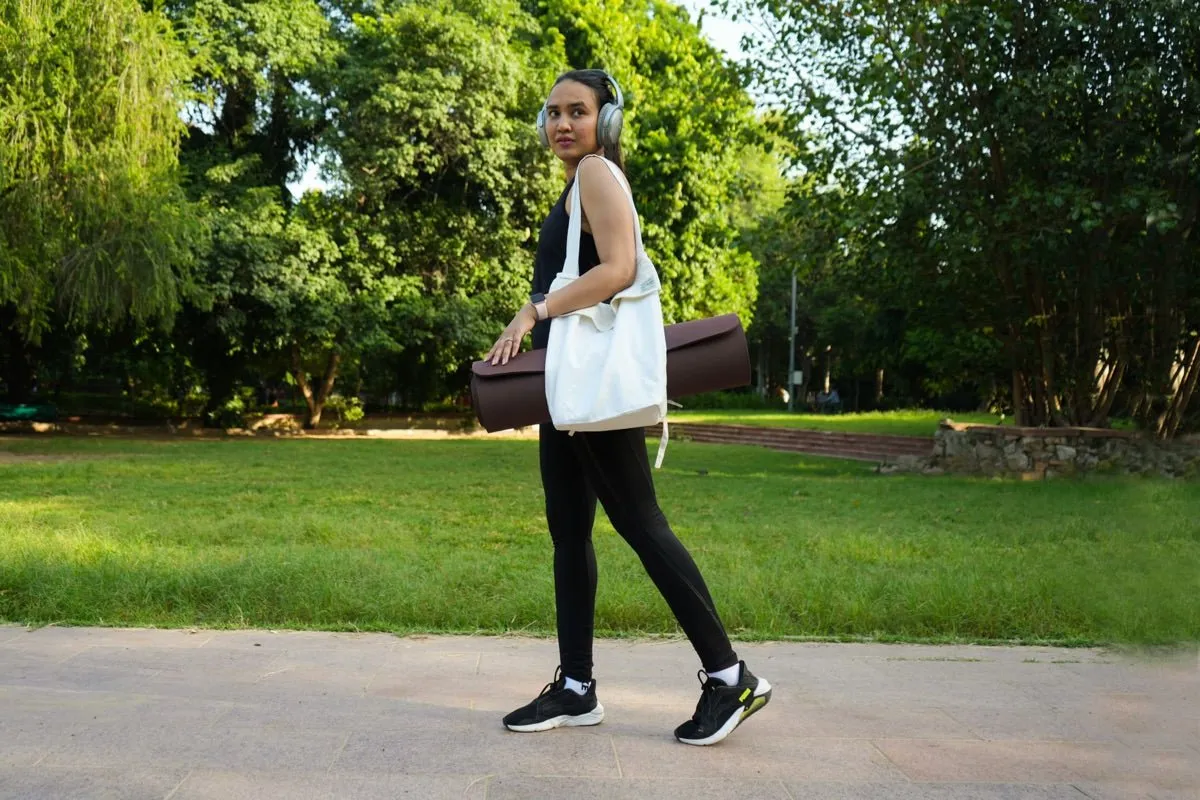 Off-White Hemp Yoga Bag