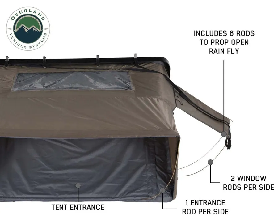 Overland Vehicle Systems Bushveld II Hard Shell Roof Top Tent - 2 Person