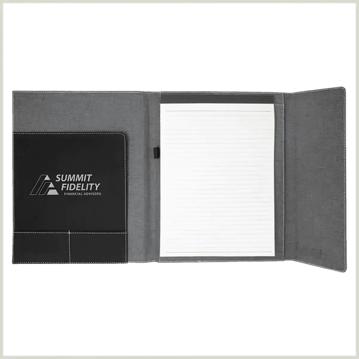 Personalized Canvas Portfolios - With Notepad and Magnetic Closure