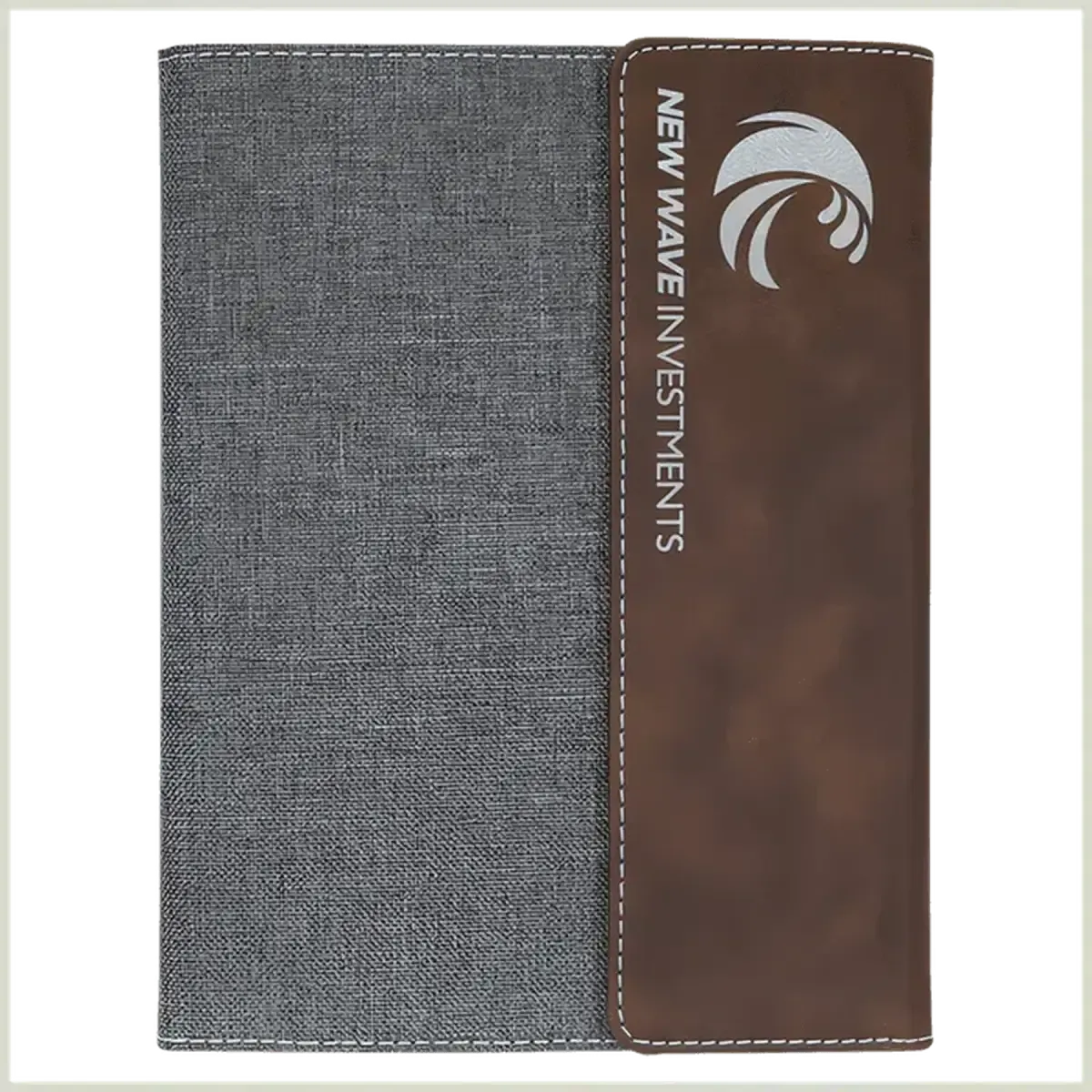 Personalized Canvas Portfolios - With Notepad and Magnetic Closure