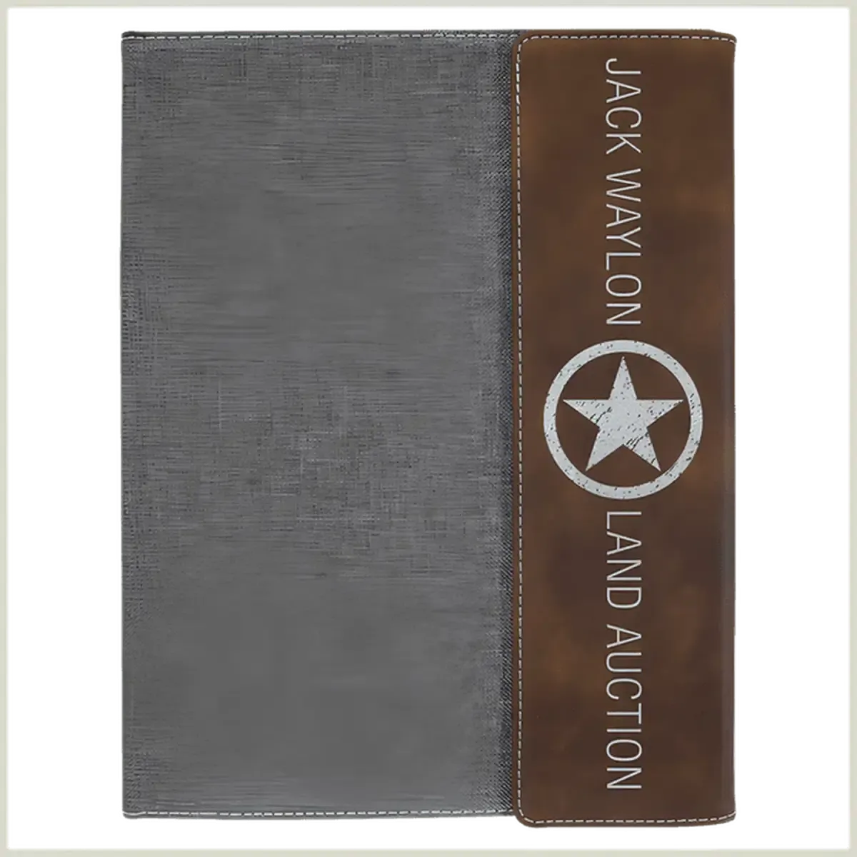 Personalized Canvas Portfolios - With Notepad and Magnetic Closure