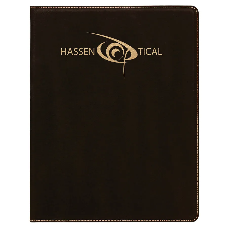 Personalized Small Leatherette Portfolio