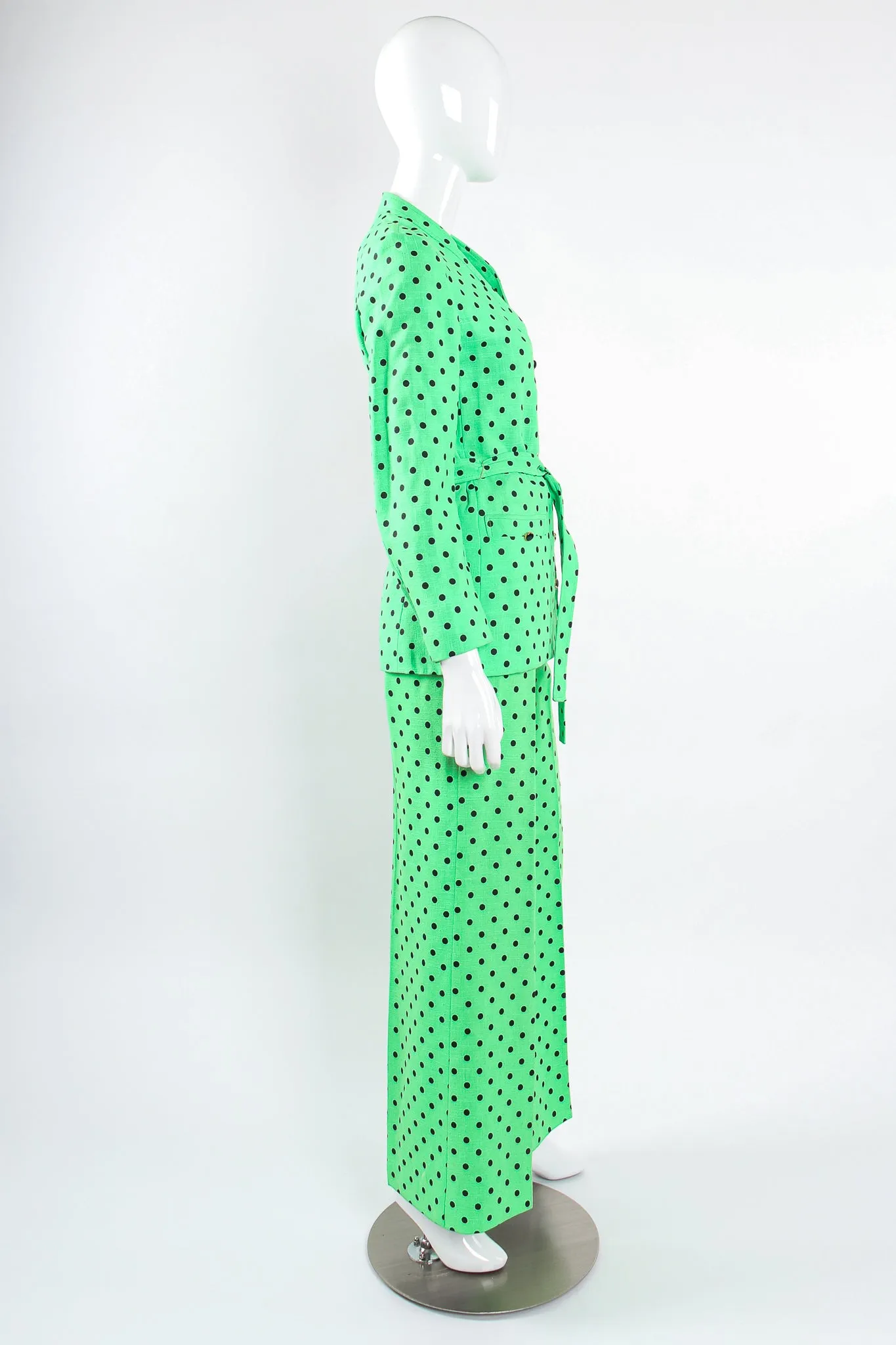 Polka Dot Jacket & Pant Suit