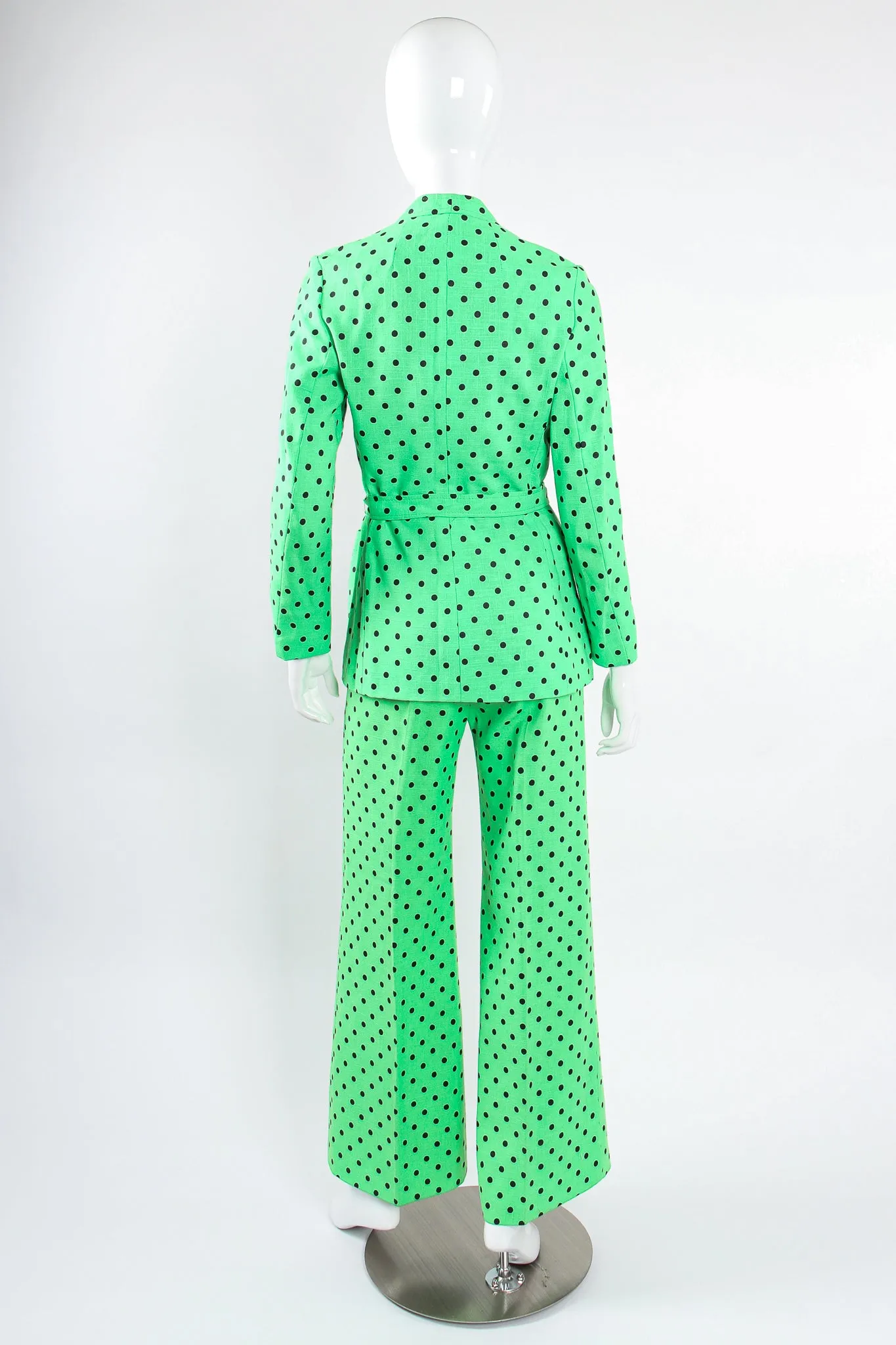 Polka Dot Jacket & Pant Suit