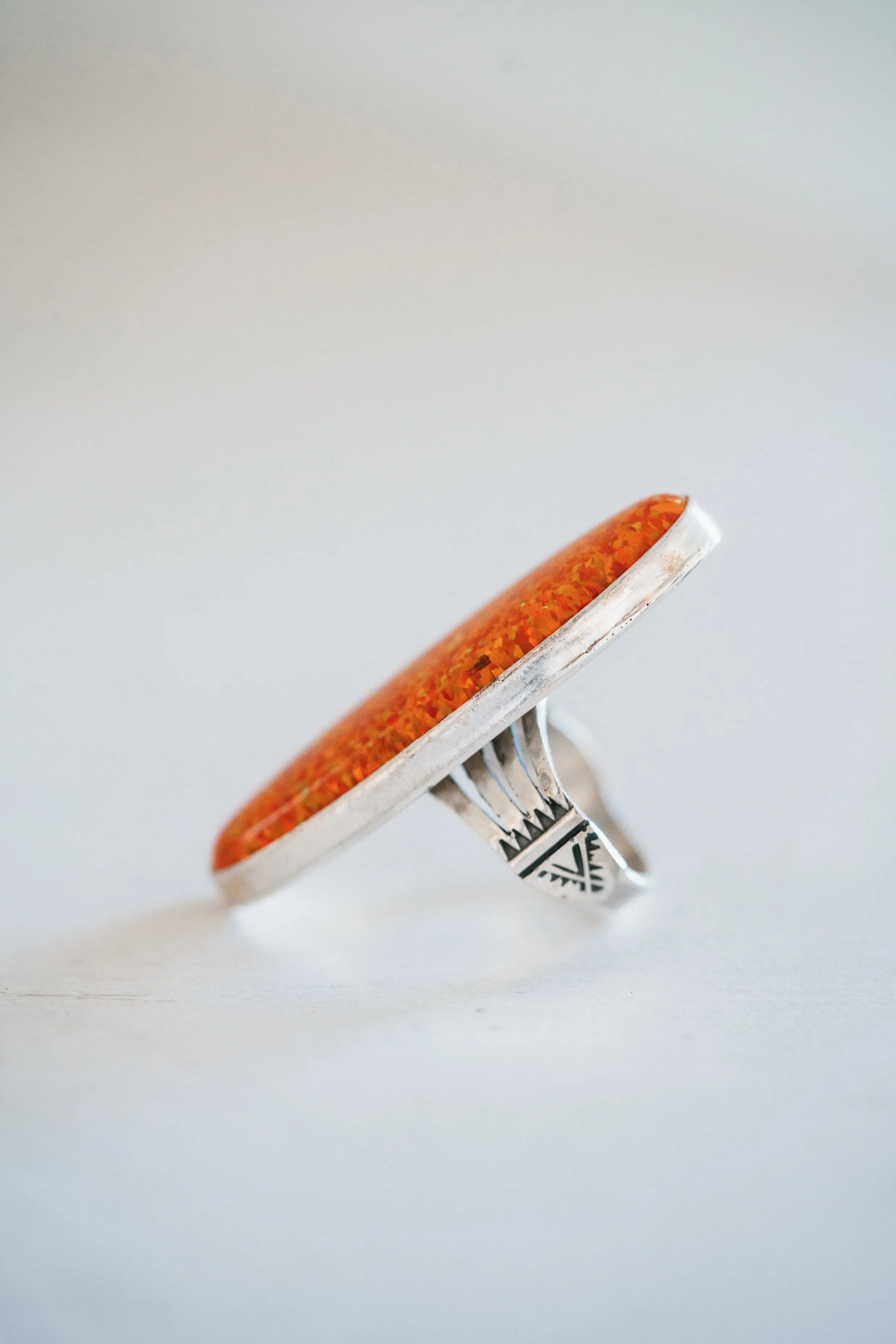 Preslee Ring | Orange Opal