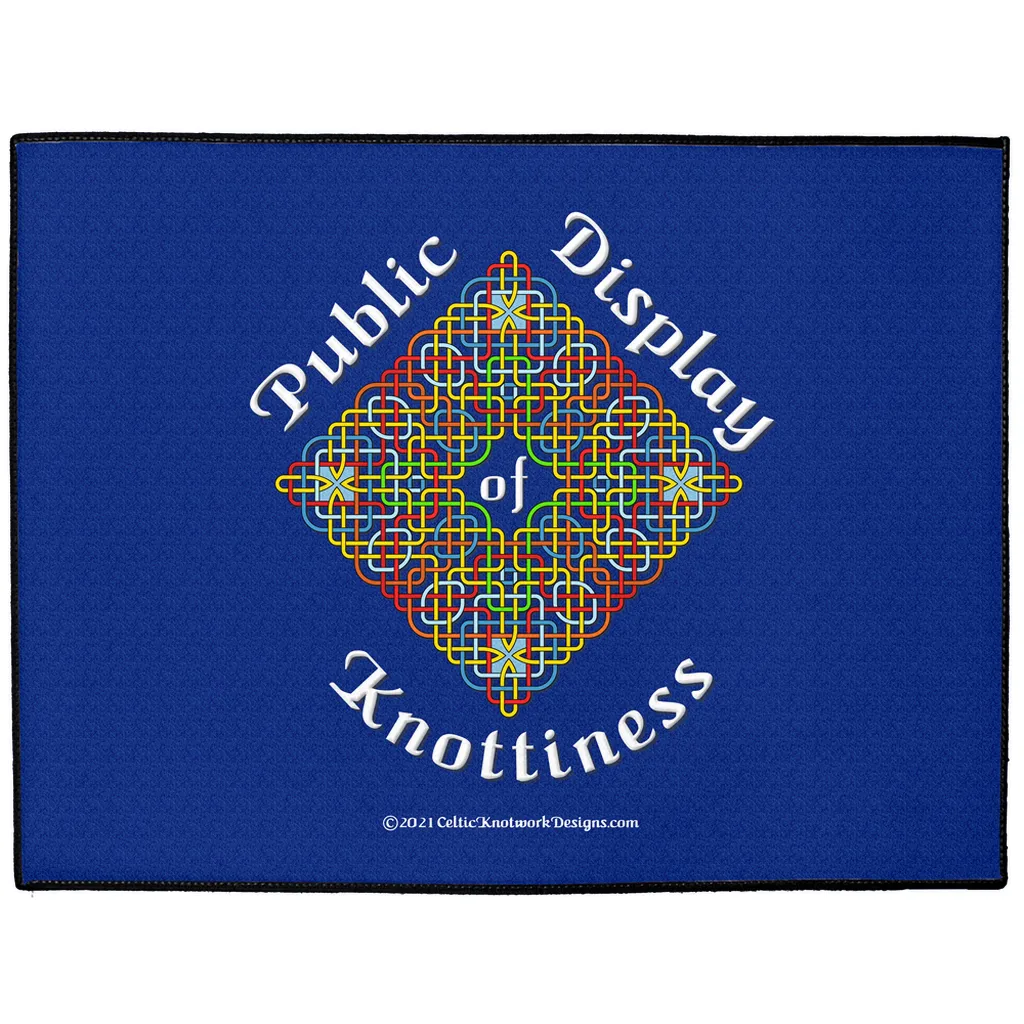 Public Display of Knottiness Celtic Knotwork Frame Indoor / Outdoor Floor Mats