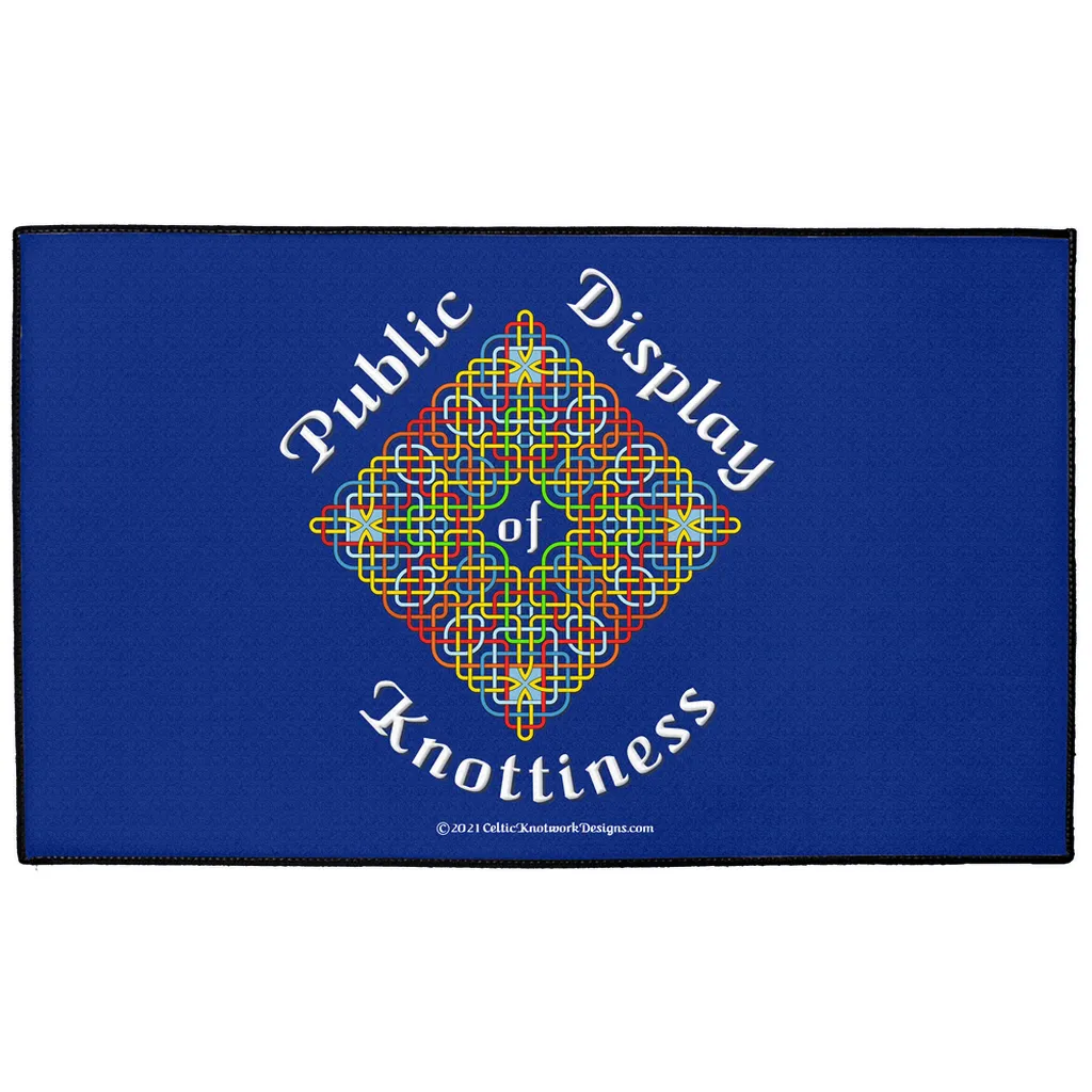 Public Display of Knottiness Celtic Knotwork Frame Indoor / Outdoor Floor Mats