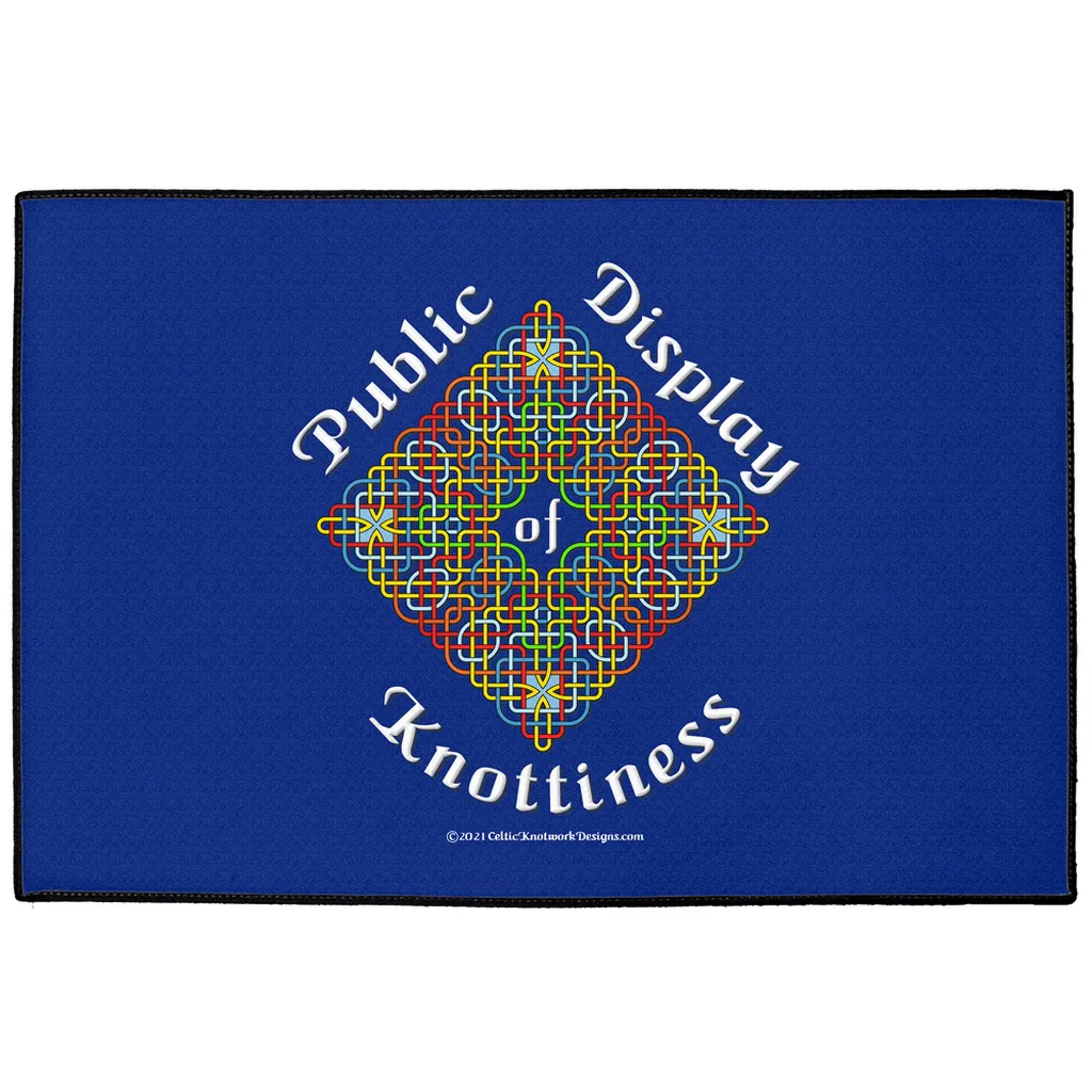 Public Display of Knottiness Celtic Knotwork Frame Indoor / Outdoor Floor Mats